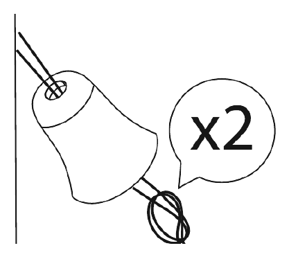 Step 16: Tying off the rope ends